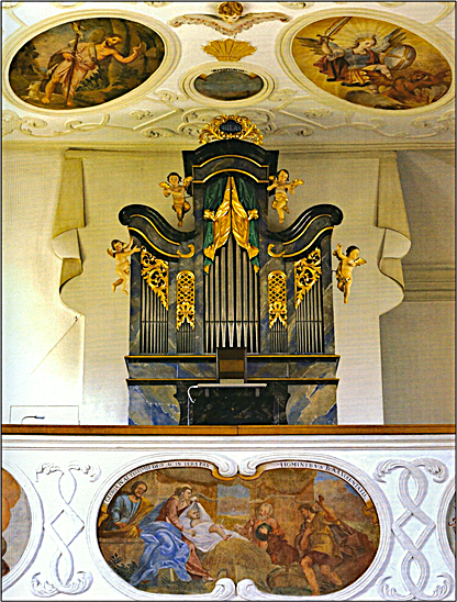 Die „König-Orgel“, ein Kleinod in der Wallfahrtskirche Appertshofen